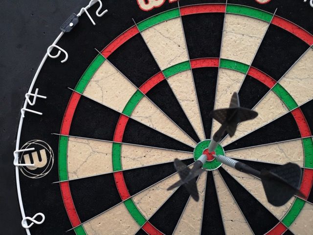 Photo by Michiel: https://www.pexels.com/photo/a-close-up-shot-of-a-dartboard-with-darts-on-the-bullseye-10680031/