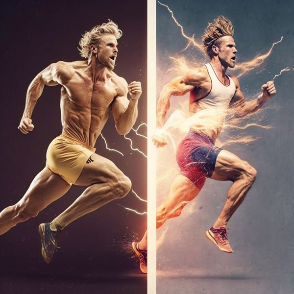 AI Generated with the prompt: Hybrid Athlete vs Traditional Athlete: Who Wins?